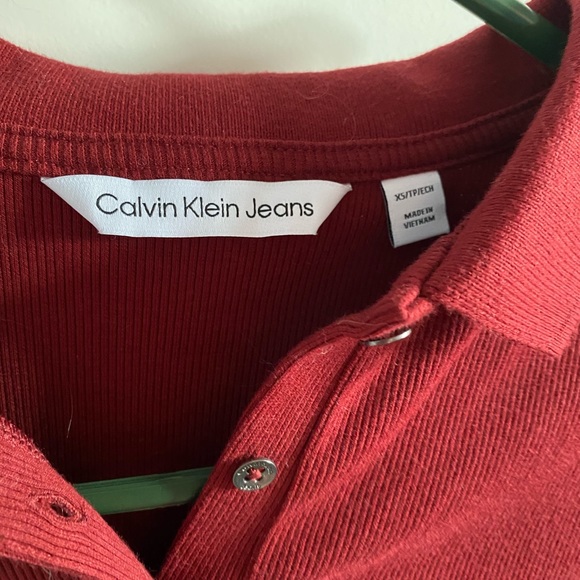 STILL FOR SALE (read des.) Calvin Klein Red Polo - Picture 2 of 4